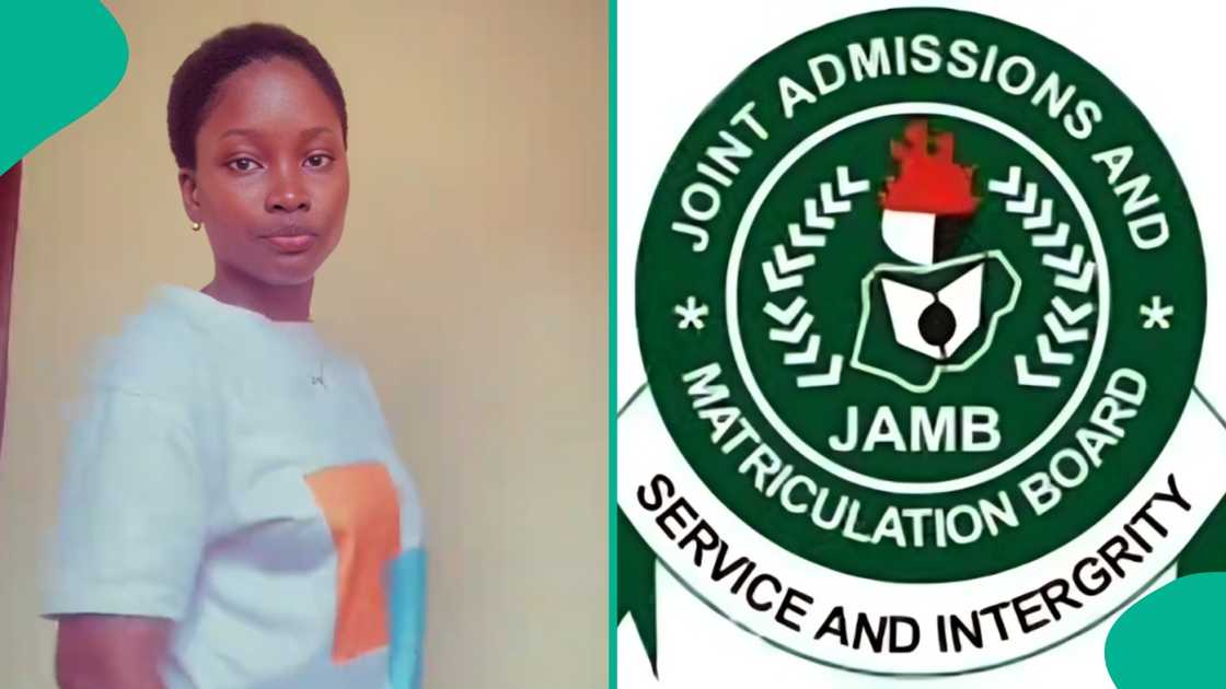 Nigerian science student celebrates 2026 UTME result on phone after third JAMB attempt, scoring 210 as her TikTok video goes viral. Nigerian science student celebrates 2026 UTME result on phone after third JAMB attempt, scoring 210 as her TikTok video goes viral.