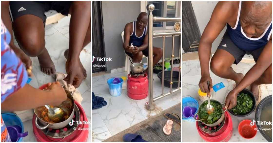 Man cooks himself, wife's food is not too sweet