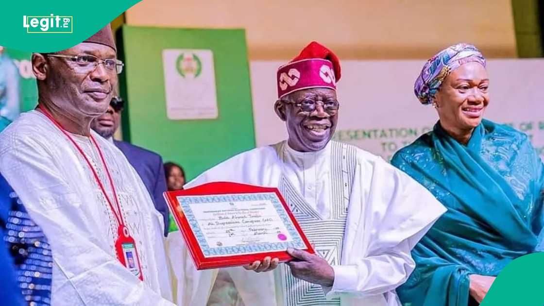 President Bola Tinubu has accepted the depature of Mahmood Yakubu as the chairman of INEC and conferred on him the national honour of the CON.