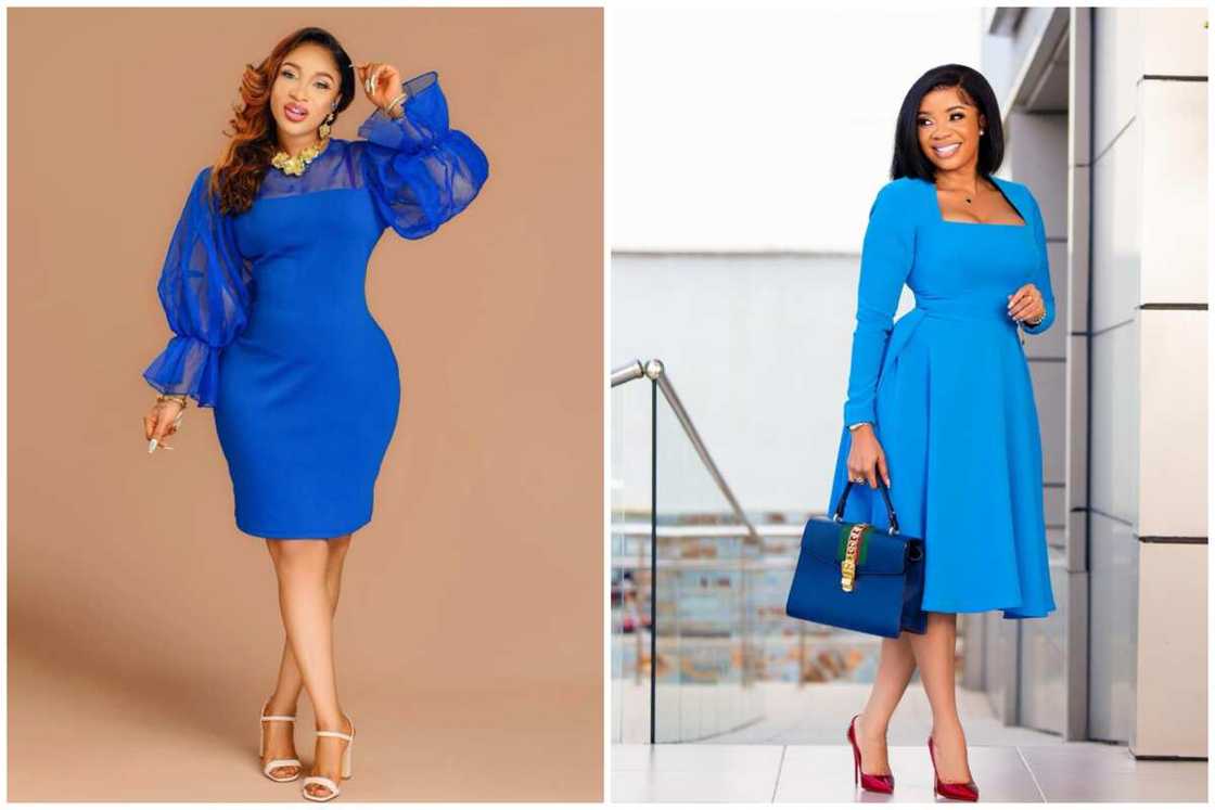 Short corporate gowns styles Short corporate gowns styles