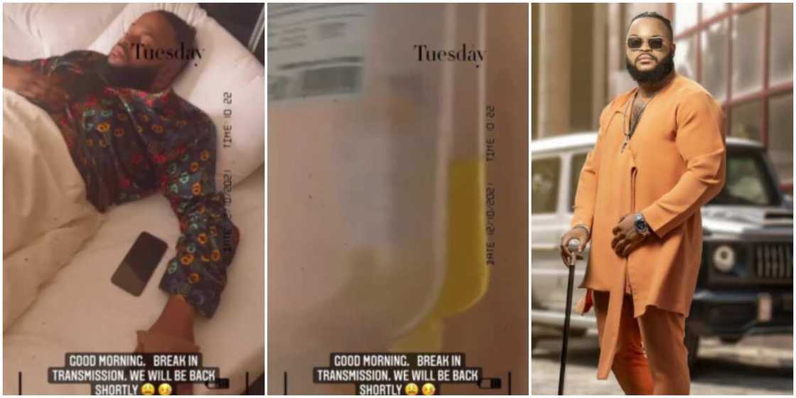 BBNaija winner Whitemoney hospitalized. BBNaija winner Whitemoney hospitalized.