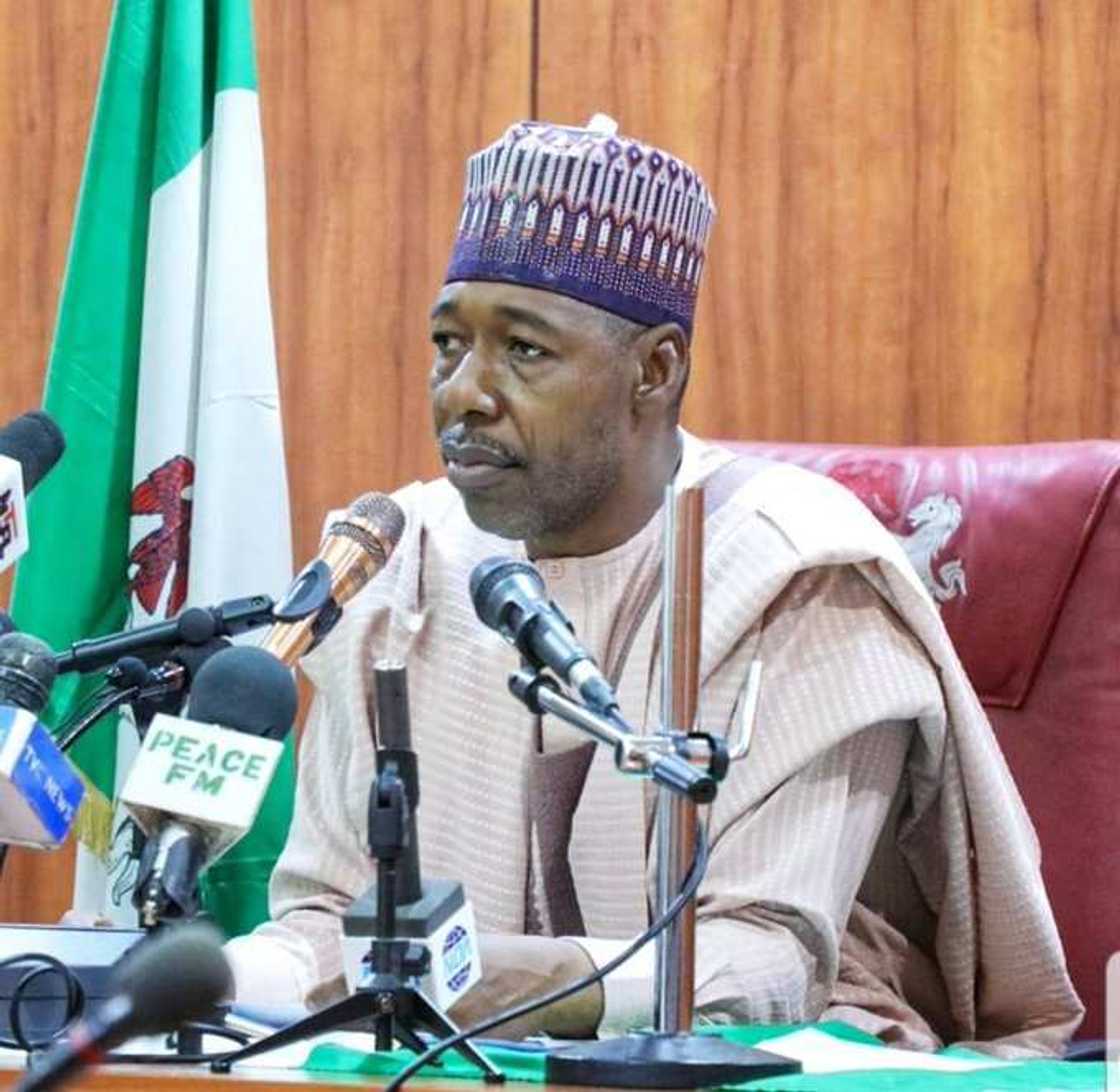 Gwamnan Zulum ya nuna damuwa, ya ce 'yan Boko Haram har yanzu su ke da iko kan wasu kananan hukumomi a Borno Gwamnan Zulum ya nuna damuwa, ya ce 'yan Boko Haram har yanzu su ke da iko kan wasu kananan hukumomi a Borno