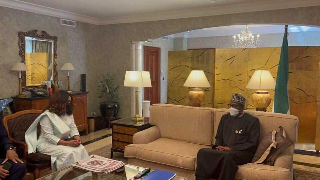 President Buhari meets with Suzi Barbosa President Buhari meets with Suzi Barbosa