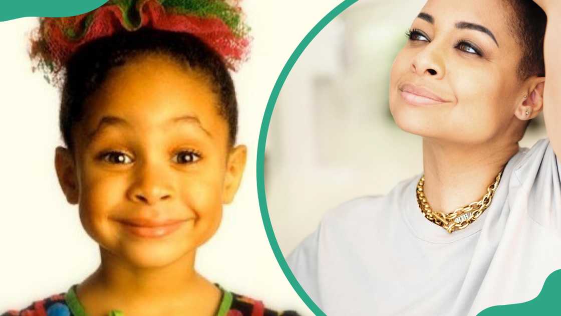 Raven-Symoné then (L) and now (R) Raven-Symoné then (L) and now (R)