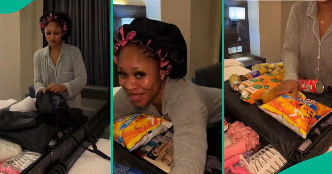 Lady carries big box to NYSC camp, shows items she packed Lady carries big box to NYSC camp, shows items she packed