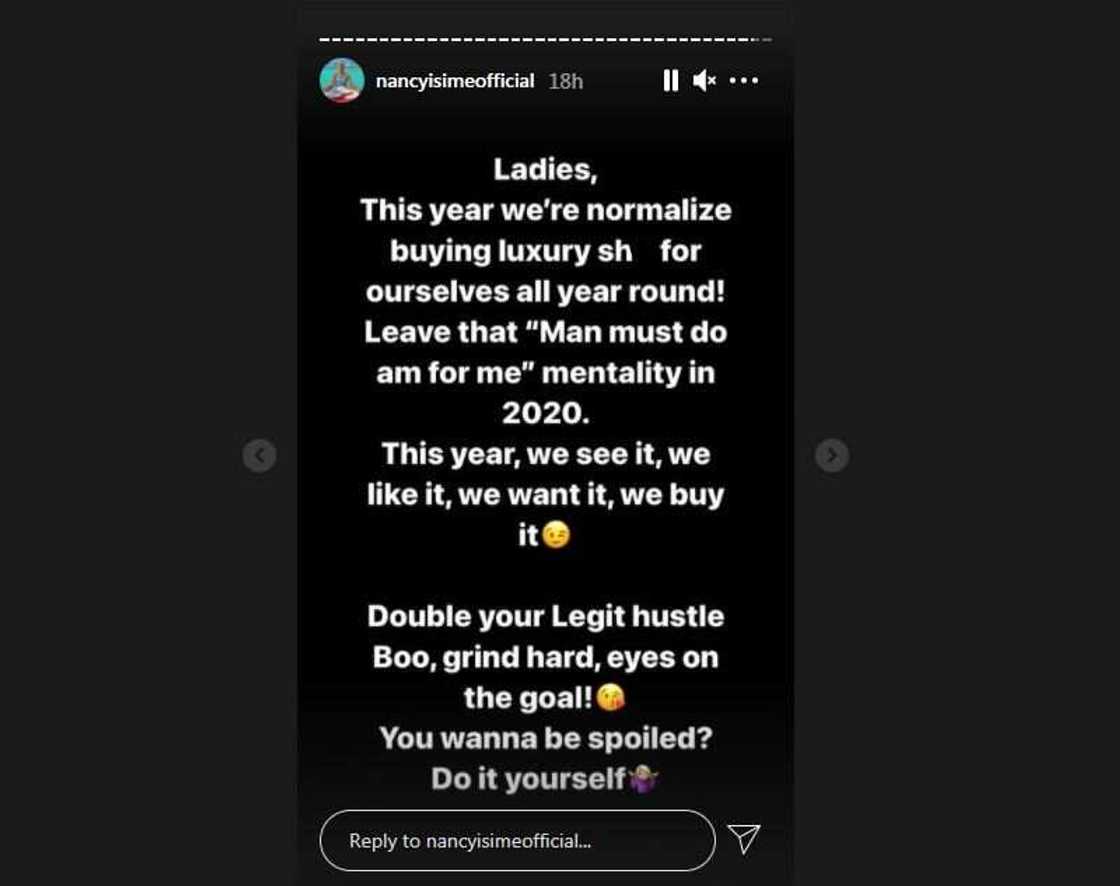 This year we’ll normalise spoiling ourselves: Nancy Isime tells ladies This year we’ll normalise spoiling ourselves: Nancy Isime tells ladies