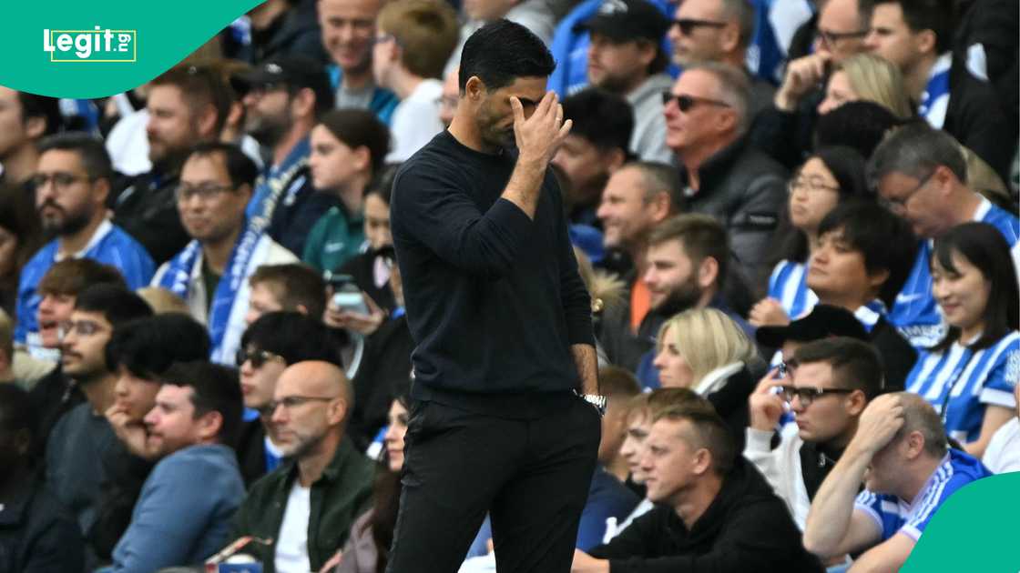 Mikel Arteta, Arsenal, Brighton, AMEX Stadium, Premier League.