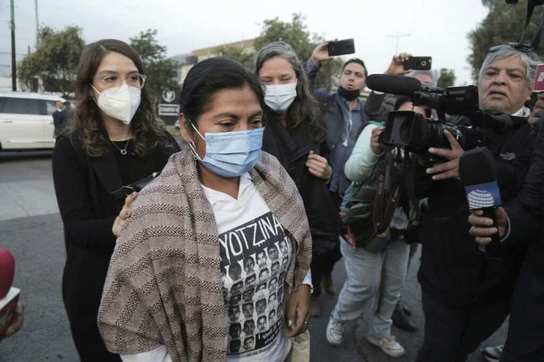 A relative of one of 43 Mexican students who disappeared in 2014 arrives for a court hearing at which a former attorney general was ordered to stand trial in connection with the case A relative of one of 43 Mexican students who disappeared in 2014 arrives for a court hearing at which a former attorney general was ordered to stand trial in connection with the case