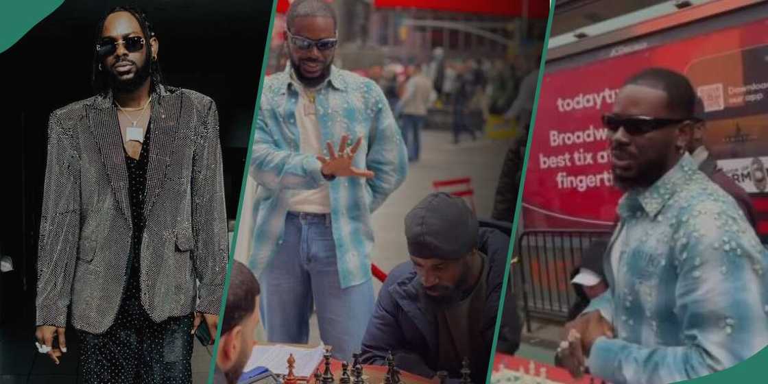 Adekunle Gold visits Tunde Onakoya while he was attempting to break Guinness World Record. Adekunle Gold visits Tunde Onakoya while he was attempting to break Guinness World Record.