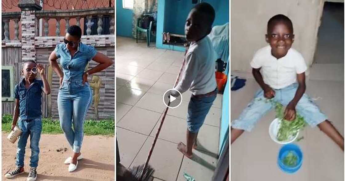 Proud mum, hardworking son Proud mum, hardworking son