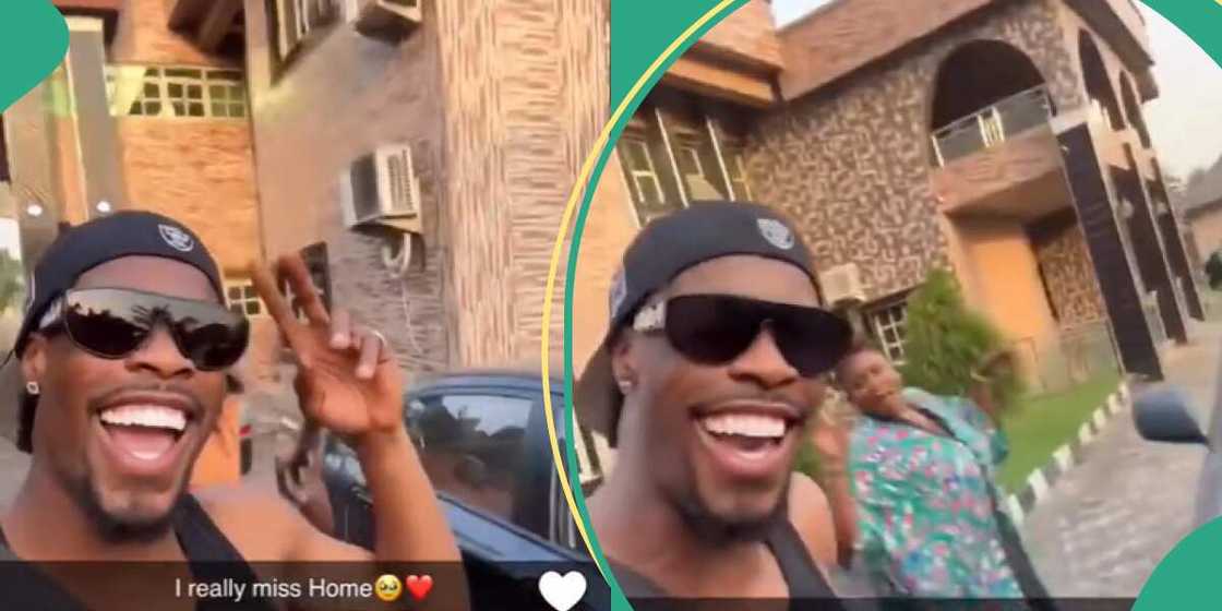 BBNaija star Neo's father's mansion causes stir. BBNaija star Neo's father's mansion causes stir.