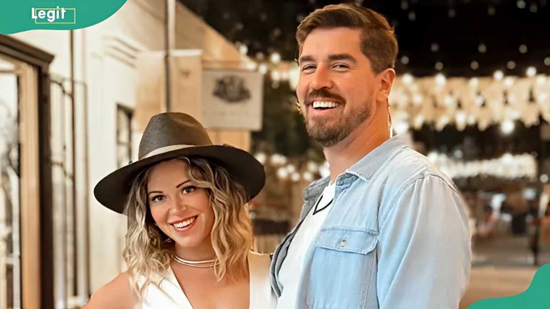 Amanda Frances with her husband Eddie.