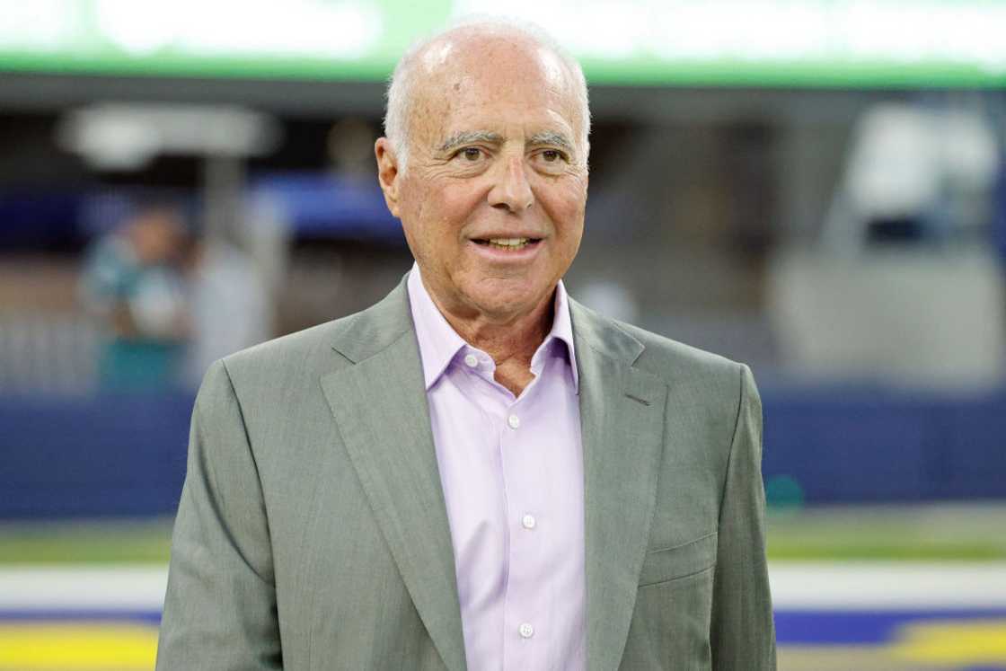 Jeffrey Lurie attends a NFL game in Inglewood, California Jeffrey Lurie attends a NFL game in Inglewood, California