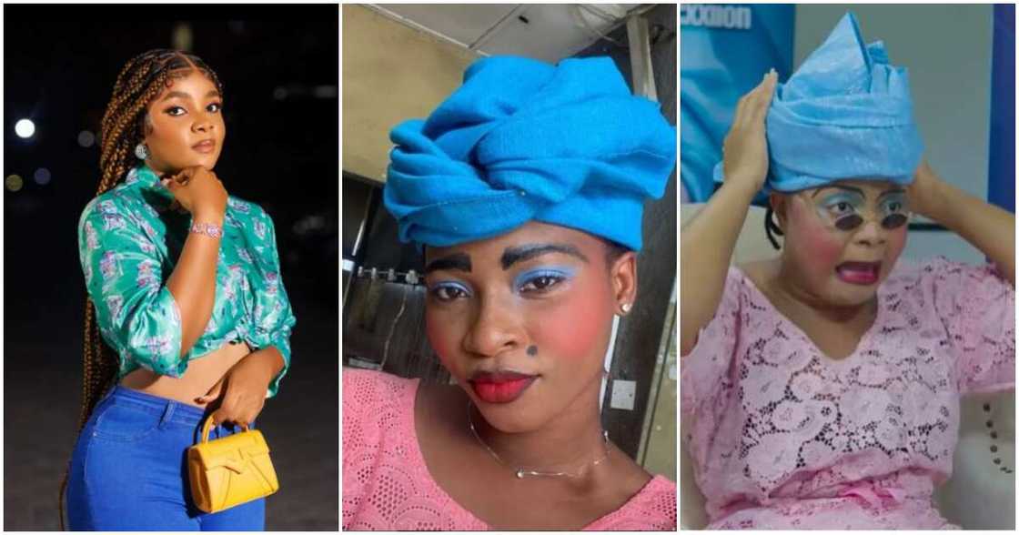 Photos of Bimbo Ademoye and UNILAG Lady Photos of Bimbo Ademoye and UNILAG Lady