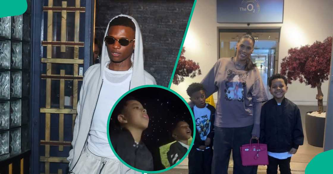 Wizkid's baby mama Jada P steps out in style with kids. Wizkid's baby mama Jada P steps out in style with kids.