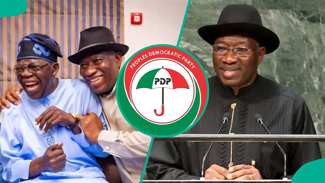 Goodluck Jonathan considered as PDP’s 2027 trump card in Kalu Okoronkwo’s political analysis. Goodluck Jonathan considered as PDP’s 2027 trump card in Kalu Okoronkwo’s political analysis.