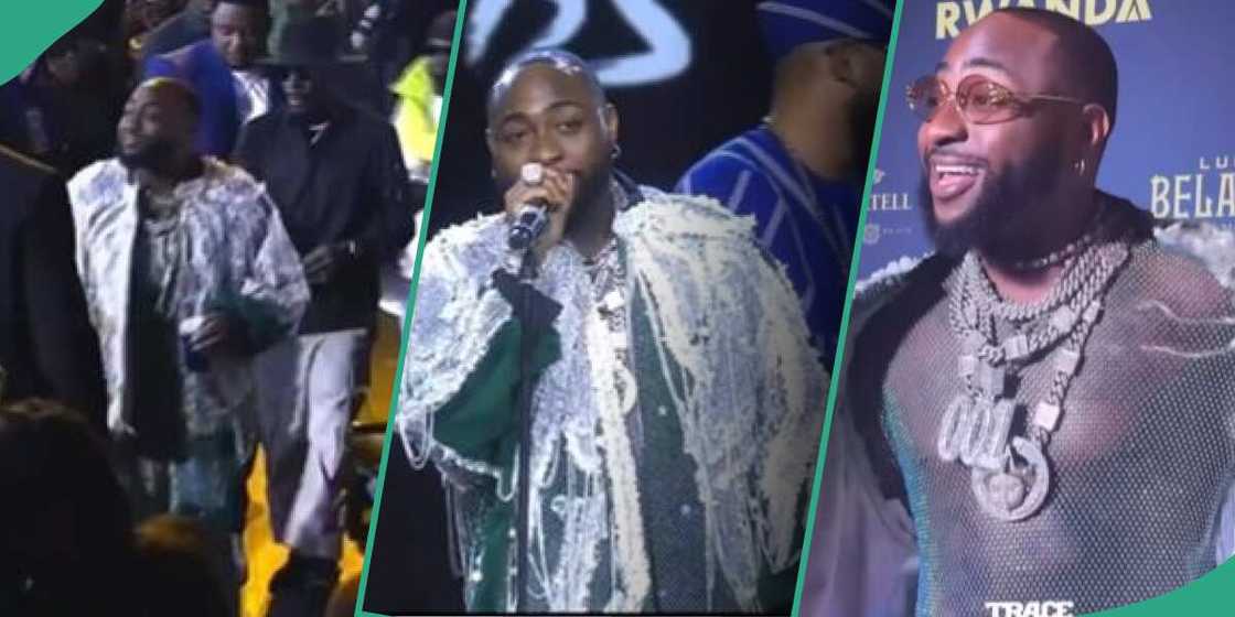 Clips of Davido at Trace Awards 2023