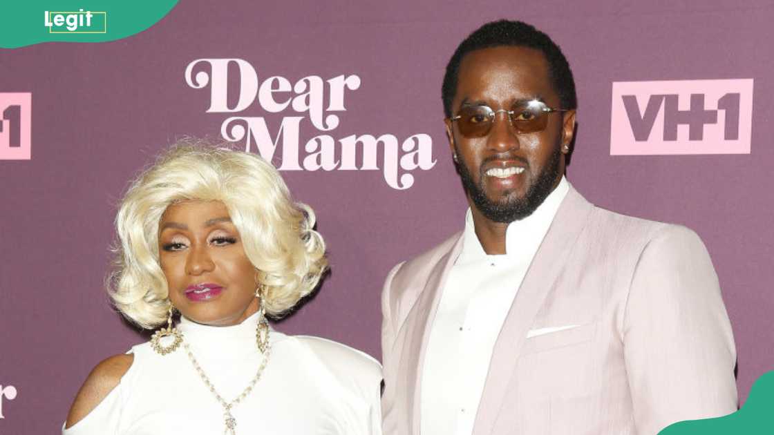 Sean Combs and his mom, Janice Combs, at Ace Hotel