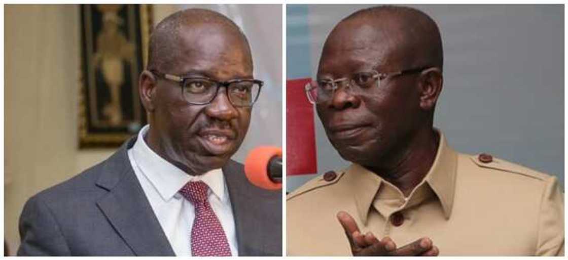 Edo 2020: Report claims Oshiomhole told INEC APC had agreed on direct primary before NWC approval Edo 2020: Report claims Oshiomhole told INEC APC had agreed on direct primary before NWC approval
