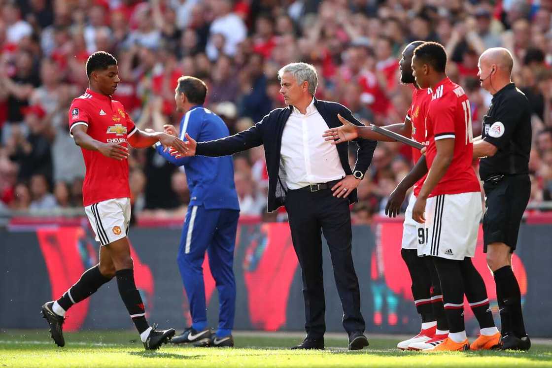 Marcus Rashford and Jose Mourinho Marcus Rashford and Jose Mourinho