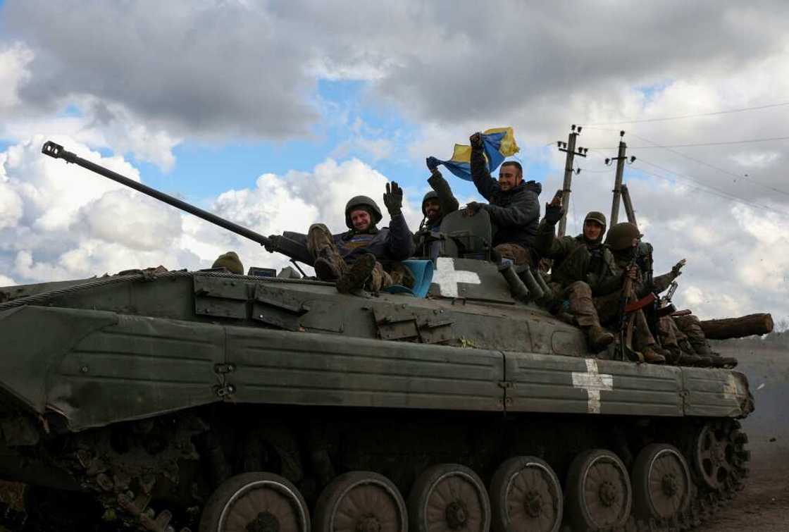 Ukraine's forces have wrested Russian troops out of a string of towns and villages in the east and in the south Ukraine's forces have wrested Russian troops out of a string of towns and villages in the east and in the south