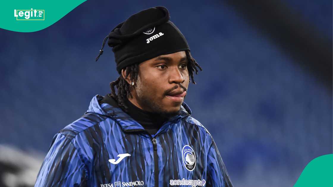 Ademola Lookman, Atalanta, Lazio, Stadio Olimpico, Rome, Italy, Serie A. Ademola Lookman, Atalanta, Lazio, Stadio Olimpico, Rome, Italy, Serie A.