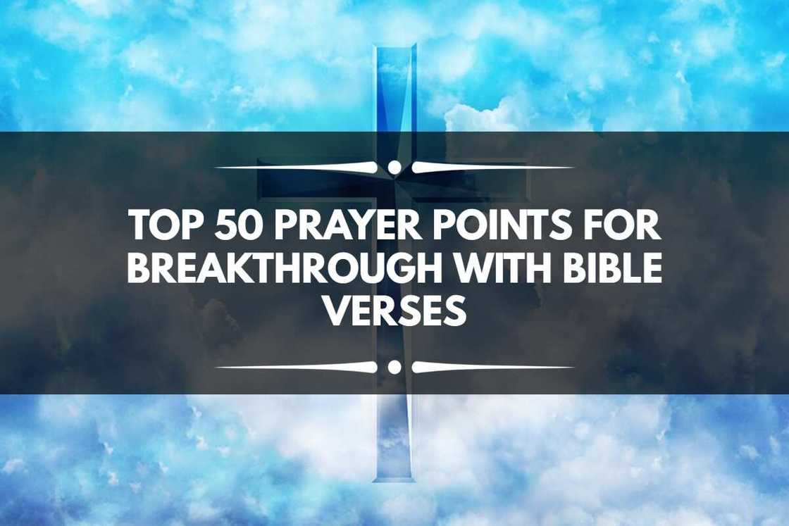 prayer points for breakthrough with Bible verses