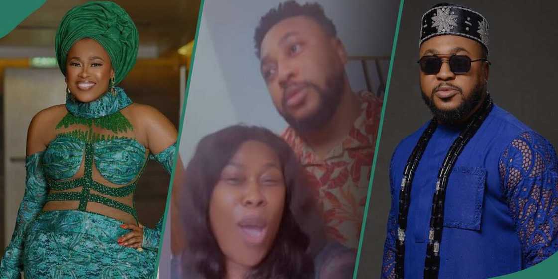 Nosa Rex hails Uche Jombo on movie location. Nosa Rex hails Uche Jombo on movie location.