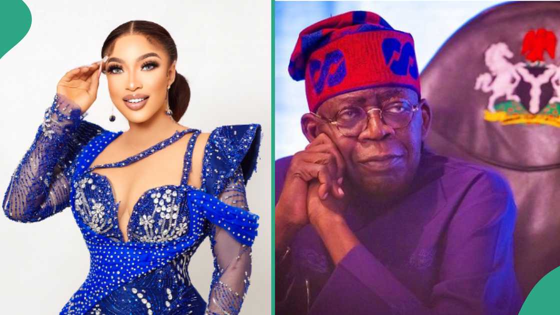 Protest: Tonto Dikeh praises Tinubu, lists his achievements.