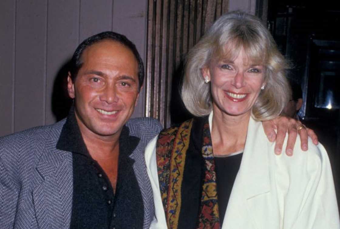Singer Paul Anka and wife Anne de Zogheb posing for a photo