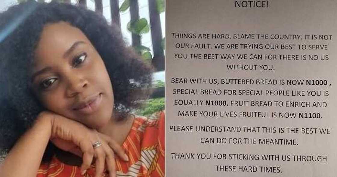 Lady stuns people with well-constructed written note for price increment of bread Lady stuns people with well-constructed written note for price increment of bread