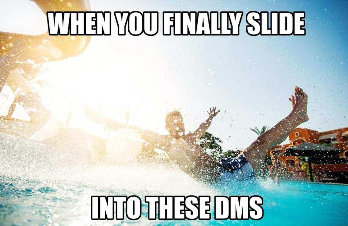 Sliding into dms meme