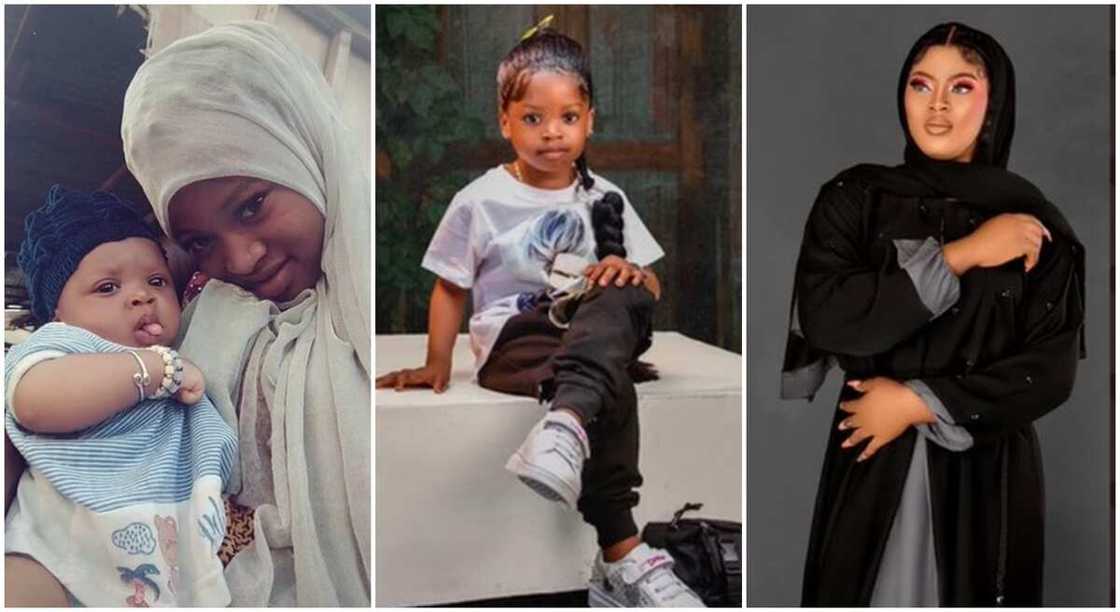 Ayinke Gold, a Nigerian single mother poses with her pretty daughter. Ayinke Gold, a Nigerian single mother poses with her pretty daughter.