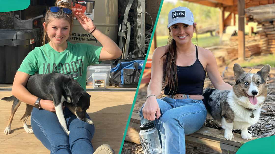 Hannah Barron with her dogs Hannah Barron with her dogs