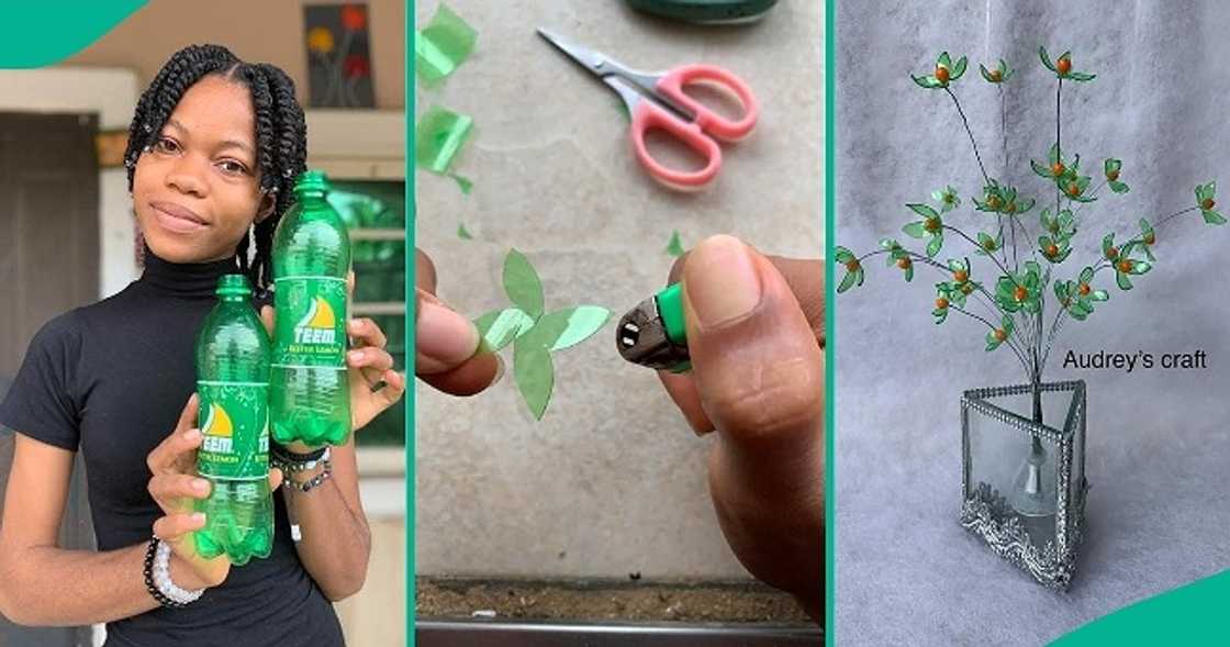 Young girl shows off her amazing craft Young girl shows off her amazing craft