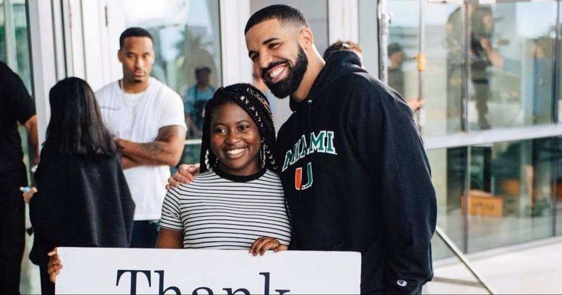 Woman Gifted N20.6m Scholarship by Drake on God's Plan Video Graduates with Master's Degree Woman Gifted N20.6m Scholarship by Drake on God's Plan Video Graduates with Master's Degree