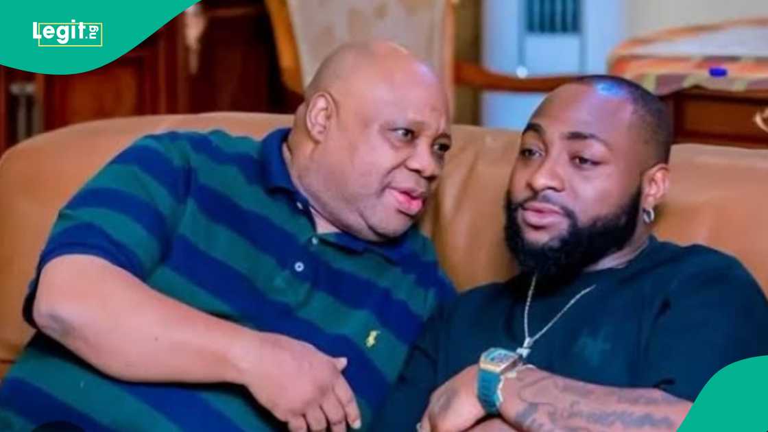 Davido's father and his younger brother Ademola Adeleke seen in viral video