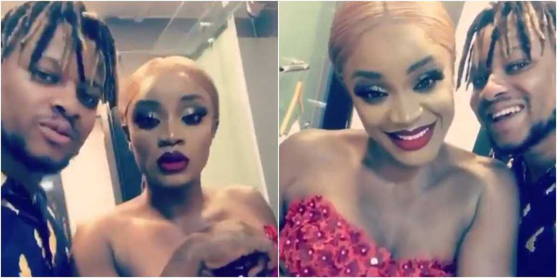 Actress Uche Ogbodo and her man Actress Uche Ogbodo and her man