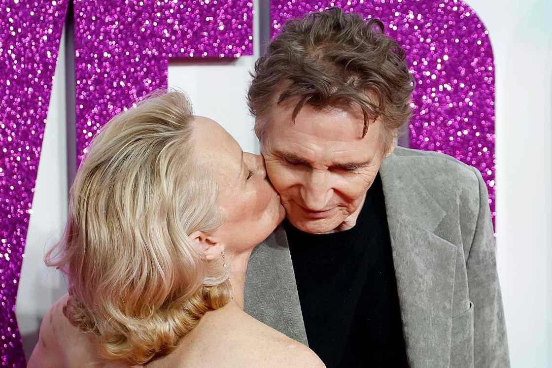 Pamela Anderson and Liam Neeson attend a film premiere Pamela Anderson and Liam Neeson attend a film premiere