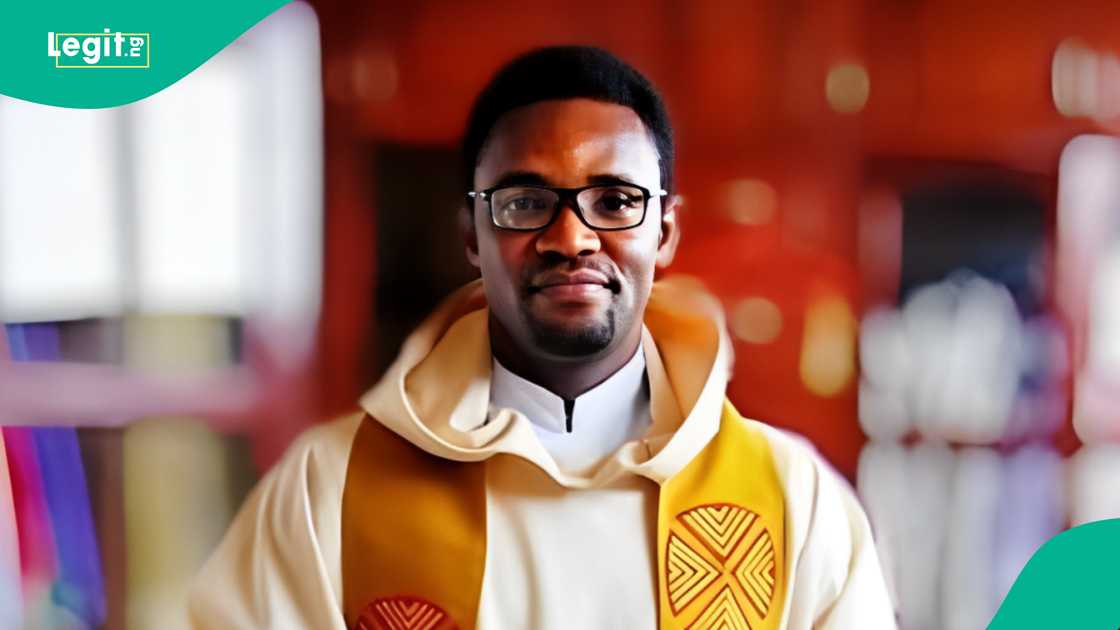 Nigerian priest on a mission to the Gambia. Nigerian priest on a mission to the Gambia.