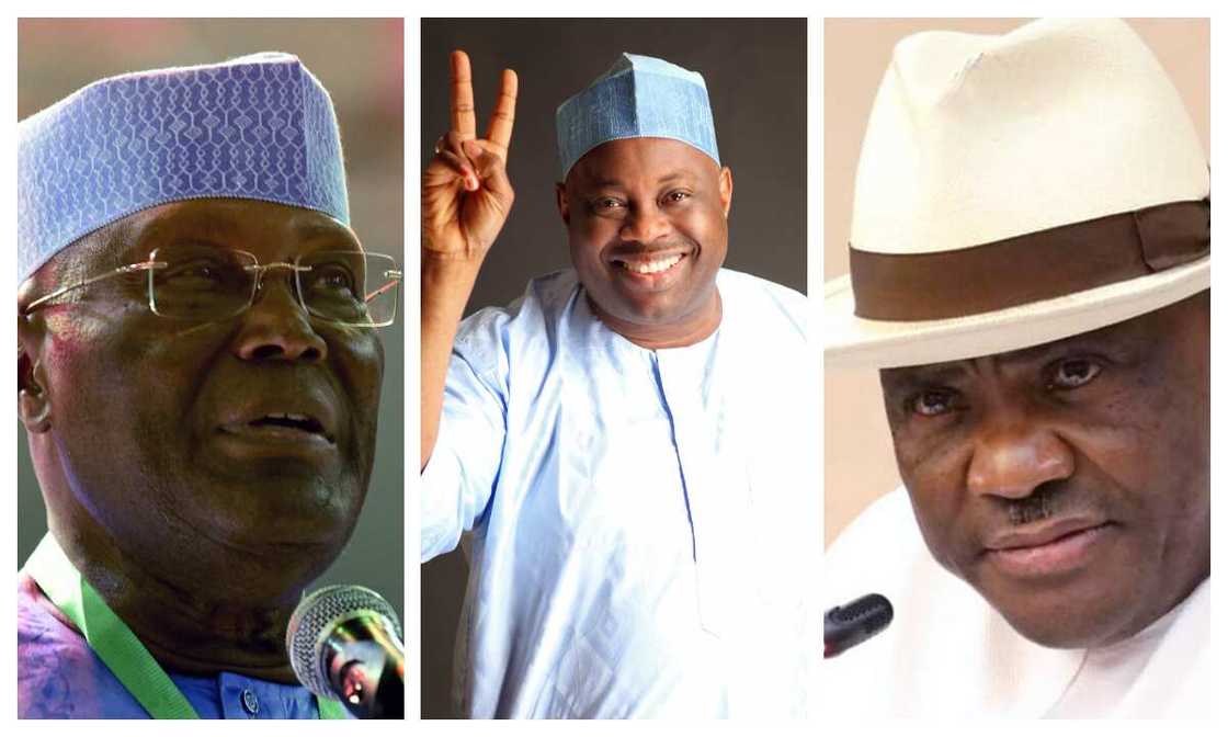 Atiku, Wike, Momodu, PDP, 2023 general election Atiku, Wike, Momodu, PDP, 2023 general election