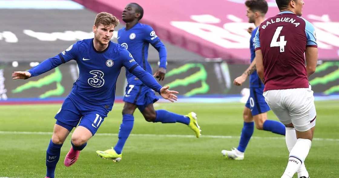 Timo Werner Scores as Chelsea Sink West Ham 1-0 to Spring Back to 4th Place