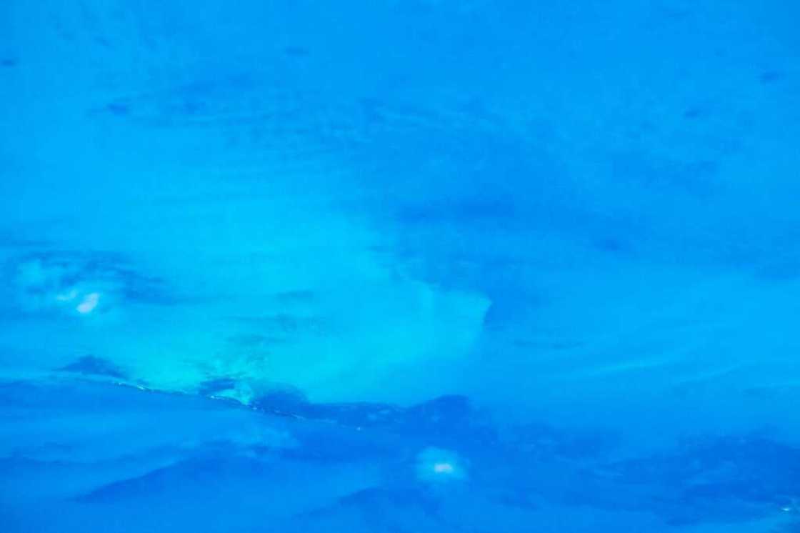 Aerial view of the blue sea Aerial view of the blue sea