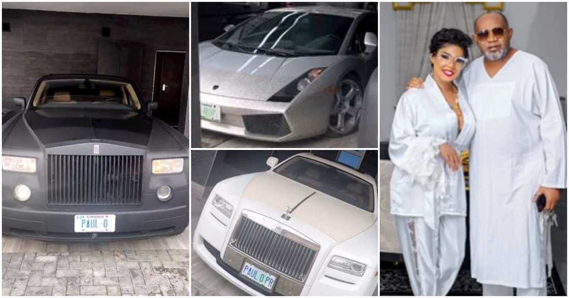 Actress Iyabo Ojo with Paulo and his cars Actress Iyabo Ojo with Paulo and his cars