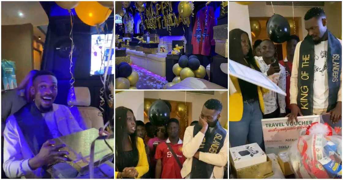 BBNaija Level Up star Adekunle's 28th birthday. BBNaija Level Up star Adekunle's 28th birthday.