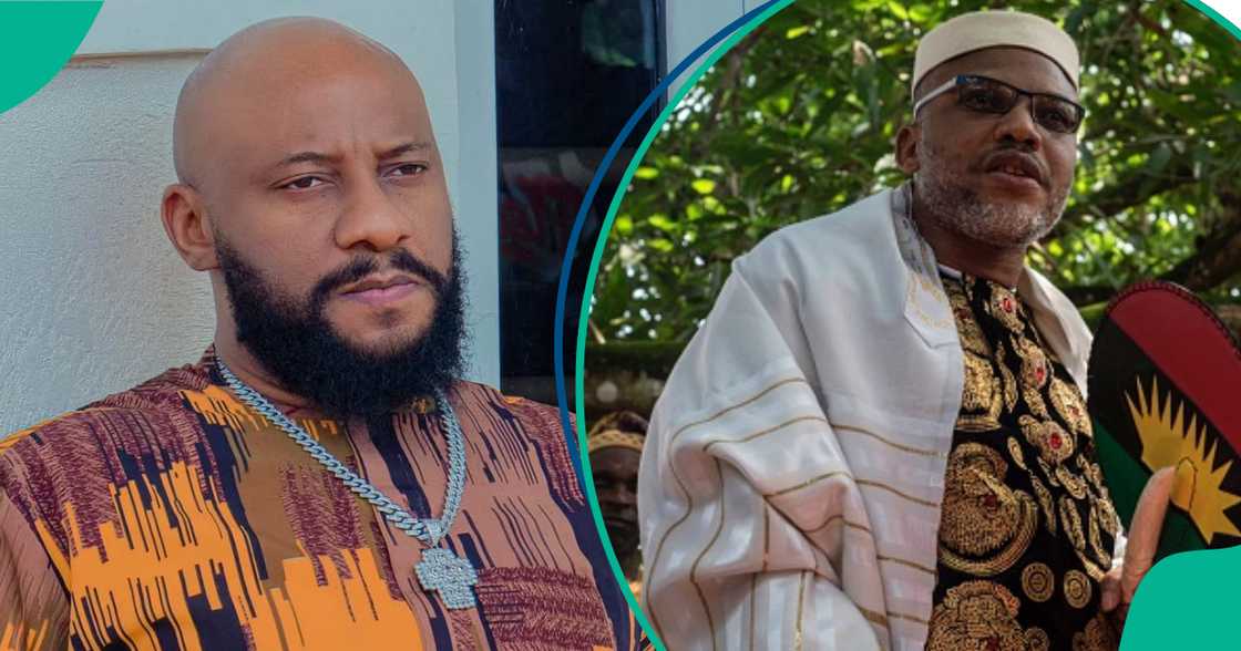 Nollywood actor Yul Edochie updates Nigerians about the IPOB leader Nnamdi Kanu