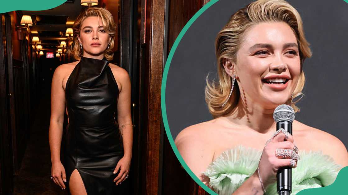 Florence Pugh in New York and at Dolby Theatre in Hollywood, California. Florence Pugh in New York and at Dolby Theatre in Hollywood, California.