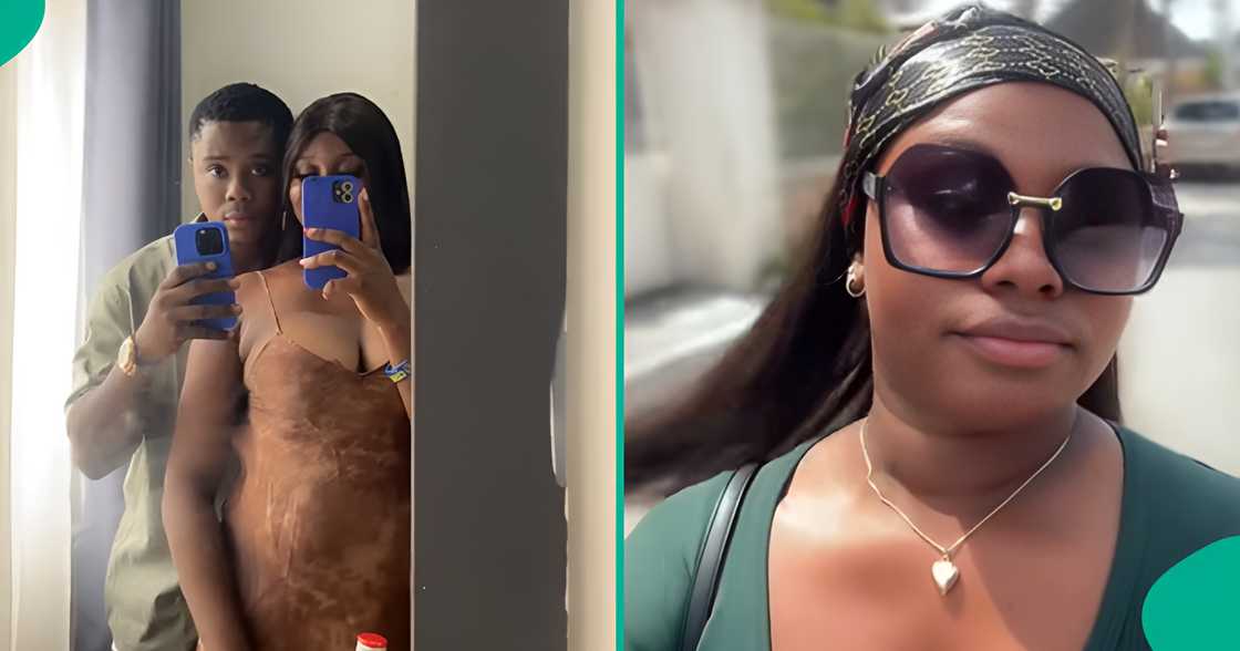 A Nigerian lady celebrates her boyfriend who showed up at her house at midnight A Nigerian lady celebrates her boyfriend who showed up at her house at midnight