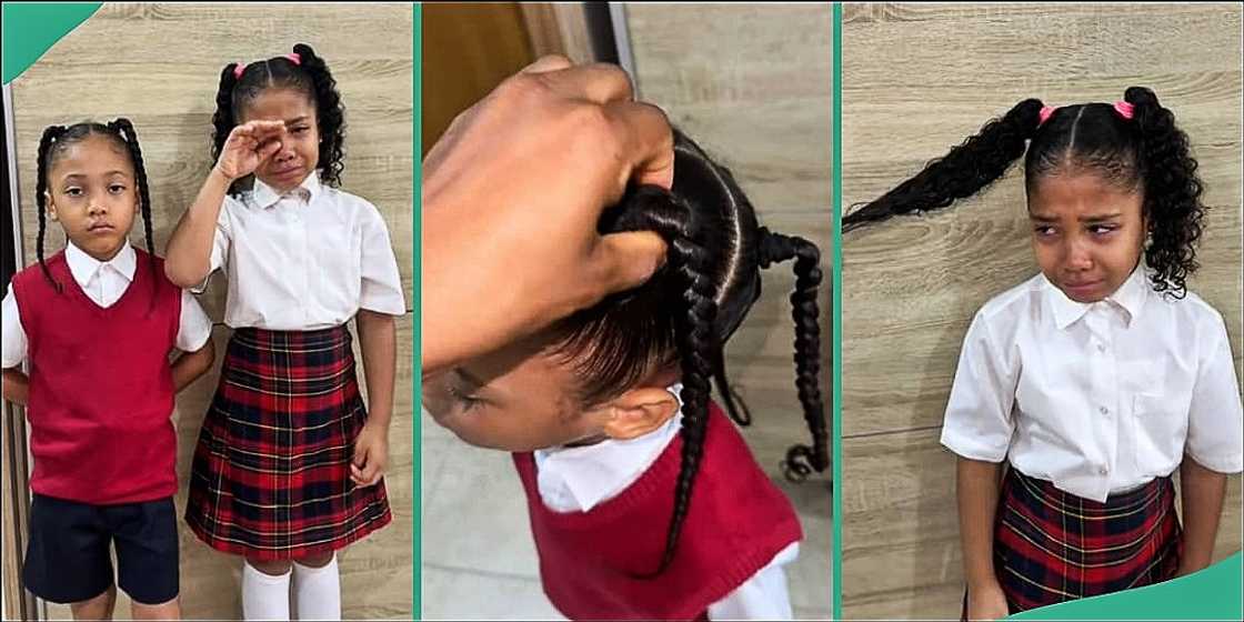 Little girl gets jealous over brother's hair length Little girl gets jealous over brother's hair length
