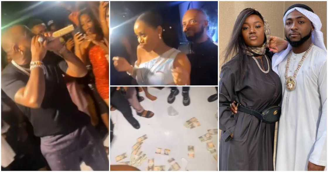 Davido sings at Chioma's sister's wedding Davido sings at Chioma's sister's wedding